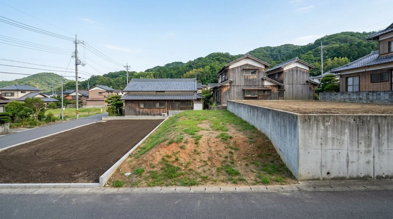 失敗しない土地の選び方|平らな土地・斜面・擁壁ありの土地を比べる